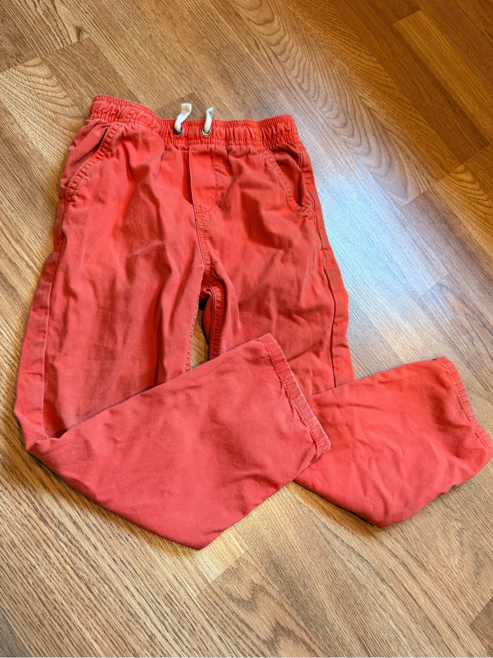 Hanna Andersson Orange-Red Kids Cotton Pants 6/7 120cm